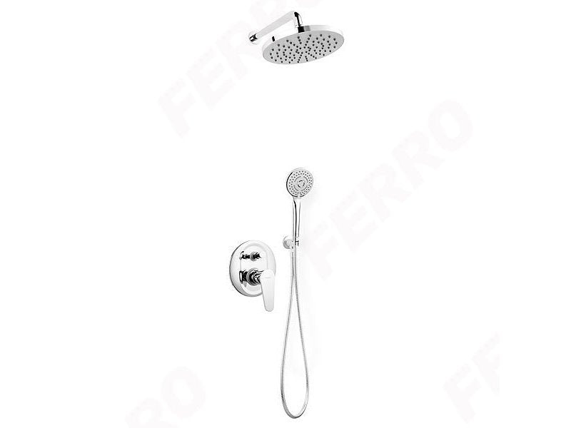 FERRO Set 5 in 1 Rotondo cu baterie ingropată duș