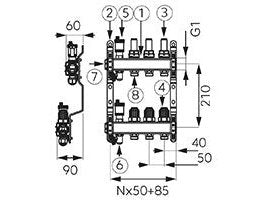 FERRO DISTRIBUITOR CU DEBITMETRU 1" INOX
